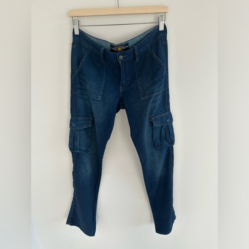 Y2K Vintage Lucky brand low rise cargo jeans size 2‎